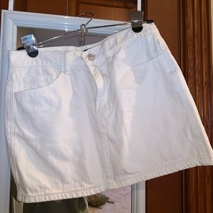 Forever 21 White Mini Skirt